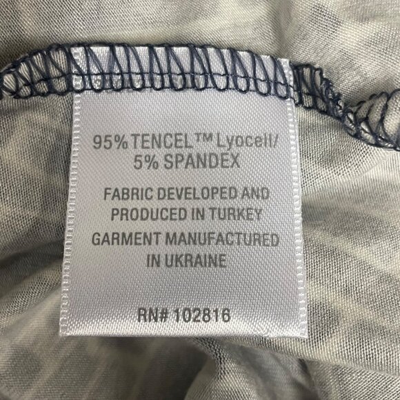 Garnet Hill Button Front V-Neck Tank Dress Sz MED Pockets - Picture 6 of 7